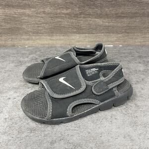 Nike Sunray Sandals Kids Size 8c Toddler Black Strap Slip On